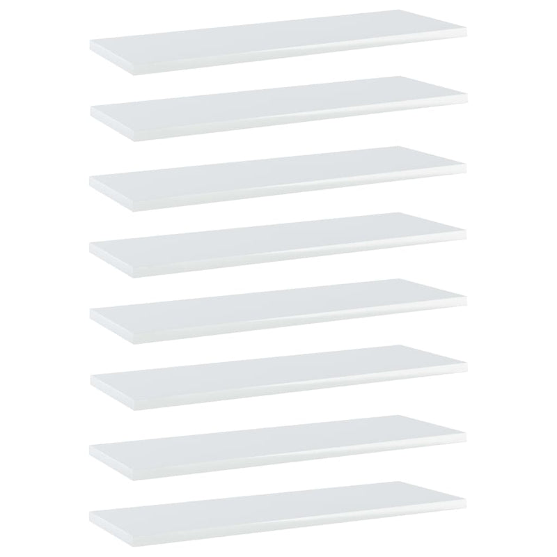 Wandschappen 40X20X1,5 Cm Bewerkt Hout Hoogglans Wit