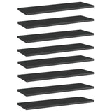 Wandschappen 40X50X1,5 Cm Bewerkt Hout Hoogglans Zwart
