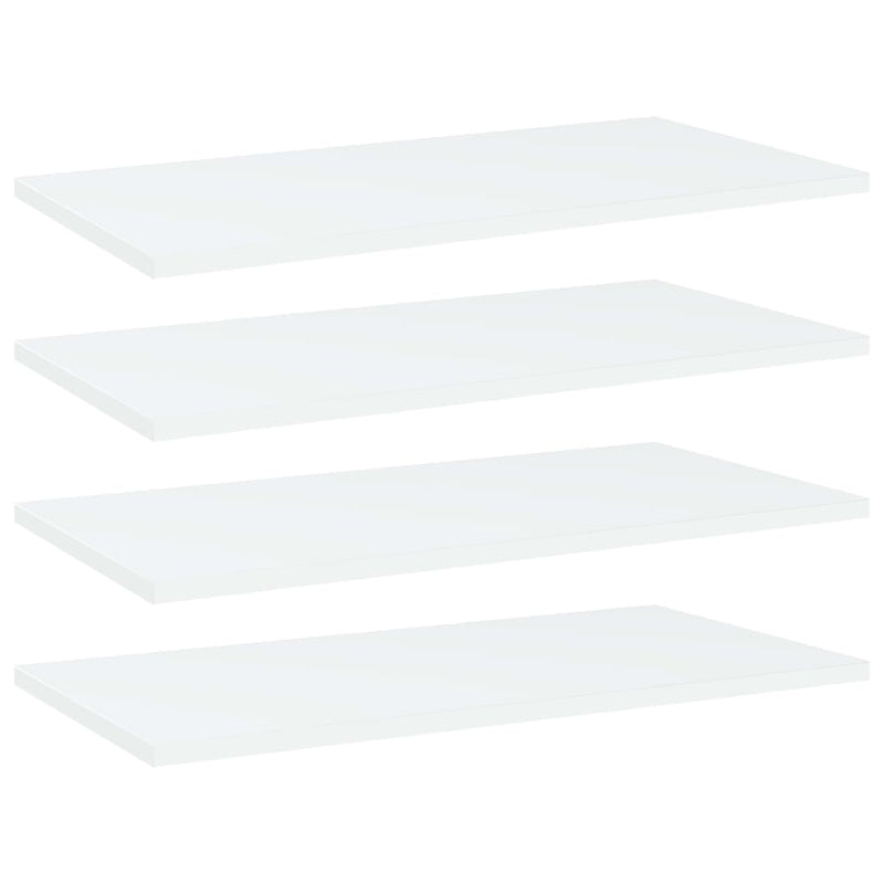 Wandschappen 40X10X1,5 Cm Bewerkt Hout Wit