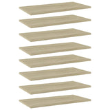 Wandschappen 40X10X1,5 Cm Bewerkt Hout Kleurig Sonoma Eiken