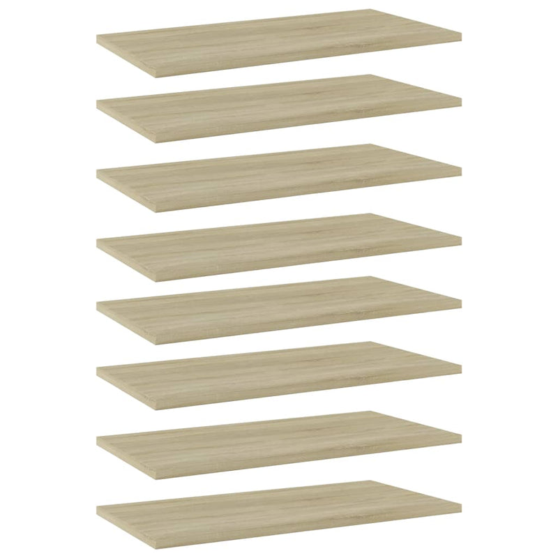Wandschappen 40X10X1,5 Cm Bewerkt Hout Kleurig Sonoma Eiken