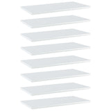 Wandschappen 40X20X1,5 Cm Bewerkt Hout Hoogglans Wit