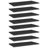 Wandschappen 40X50X1,5 Cm Bewerkt Hout Hoogglans Zwart