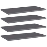 Wandschappen 40X30X1,5 Cm Bewerkt Hout Hoogglans Grijs
