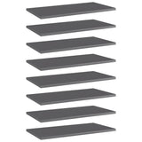Wandschappen 40X30X1,5 Cm Bewerkt Hout Hoogglans Grijs