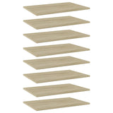 Wandschappen 40X10X1,5 Cm Bewerkt Hout Kleurig Sonoma Eiken