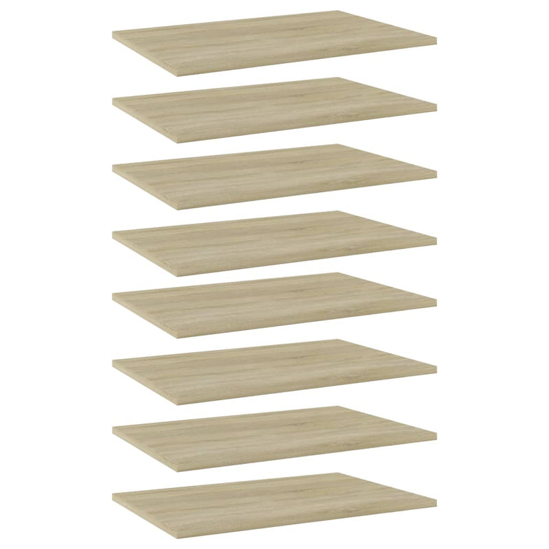 Wandschappen 40X10X1,5 Cm Bewerkt Hout Kleurig Sonoma Eiken