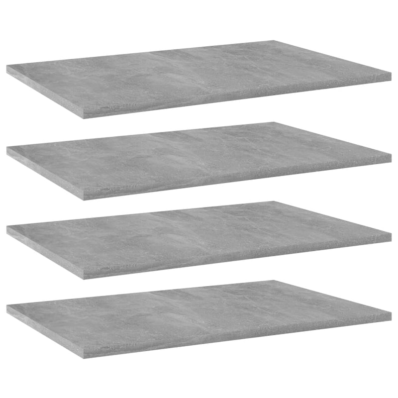 Wandschappen 40X10X1,5 Cm Bewerkt Hout Betongrijs