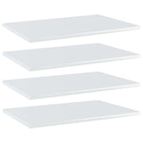 Wandschappen 40X20X1,5 Cm Bewerkt Hout Hoogglans Wit