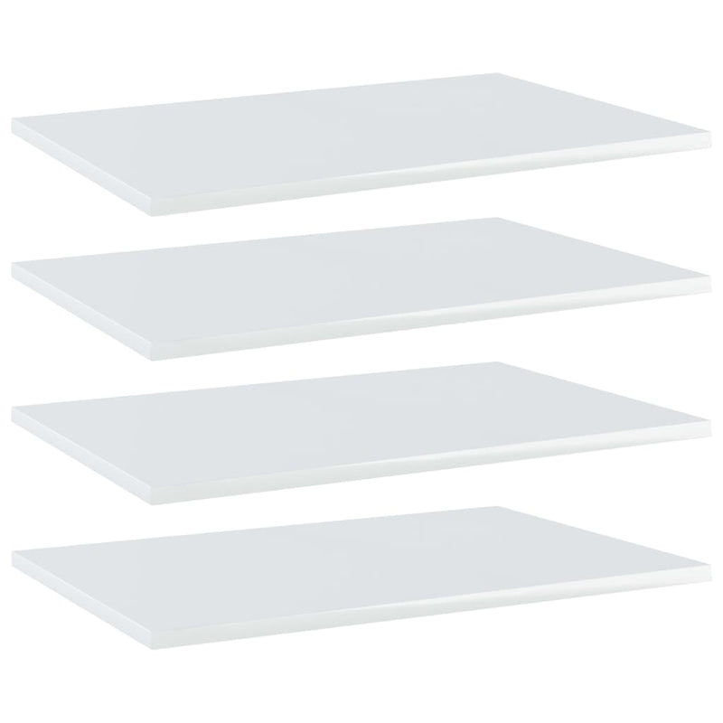 Wandschappen 40X20X1,5 Cm Bewerkt Hout Hoogglans Wit