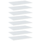 Wandschappen 40X20X1,5 Cm Bewerkt Hout Hoogglans Wit