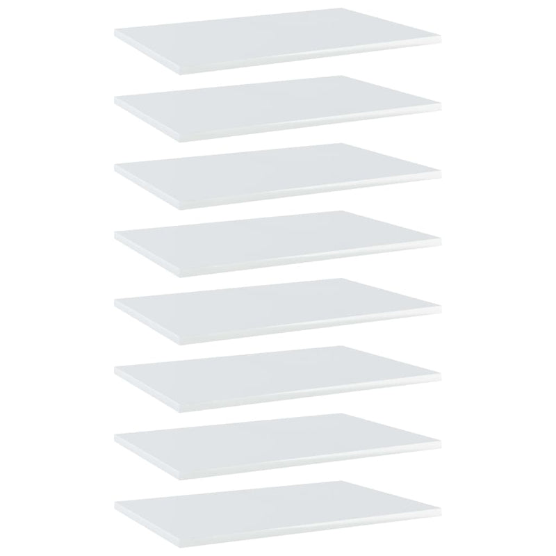 Wandschappen 40X20X1,5 Cm Bewerkt Hout Hoogglans Wit