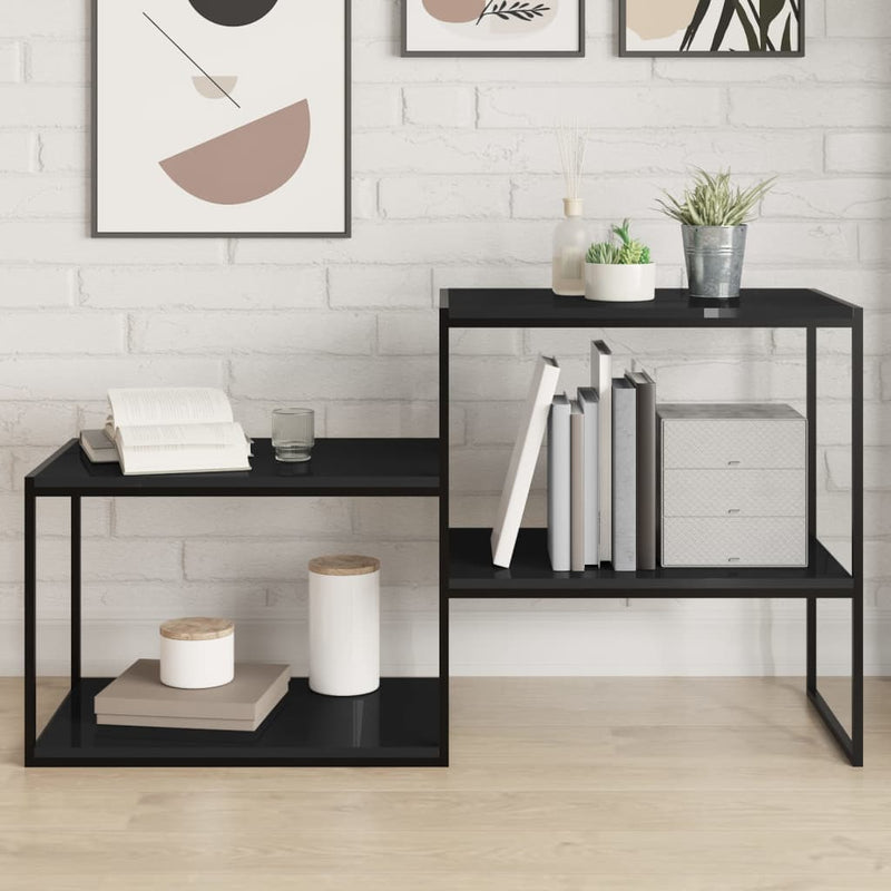 Wandschappen 40X50X1,5 Cm Bewerkt Hout Hoogglans Zwart