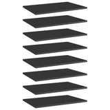 Wandschappen 40X50X1,5 Cm Bewerkt Hout Hoogglans Zwart
