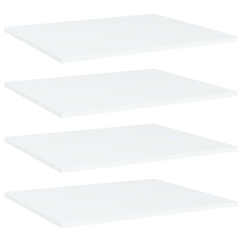 Wandschappen 40X10X1,5 Cm Bewerkt Hout Wit