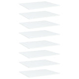 Wandschappen 40X10X1,5 Cm Bewerkt Hout Wit