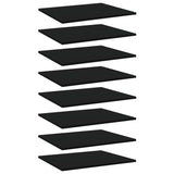 Wandschappen 40X10X1,5 Cm Bewerkt Hout Zwart