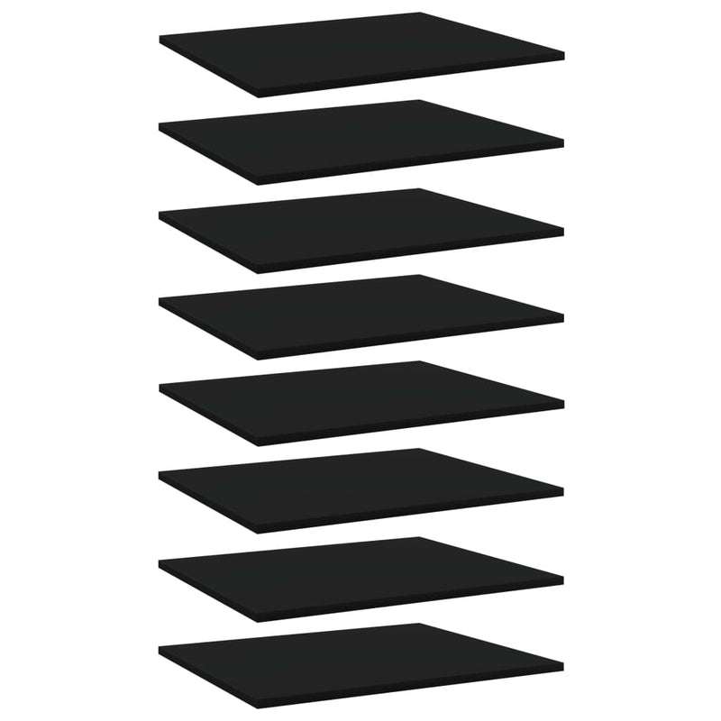Wandschappen 40X10X1,5 Cm Bewerkt Hout Zwart