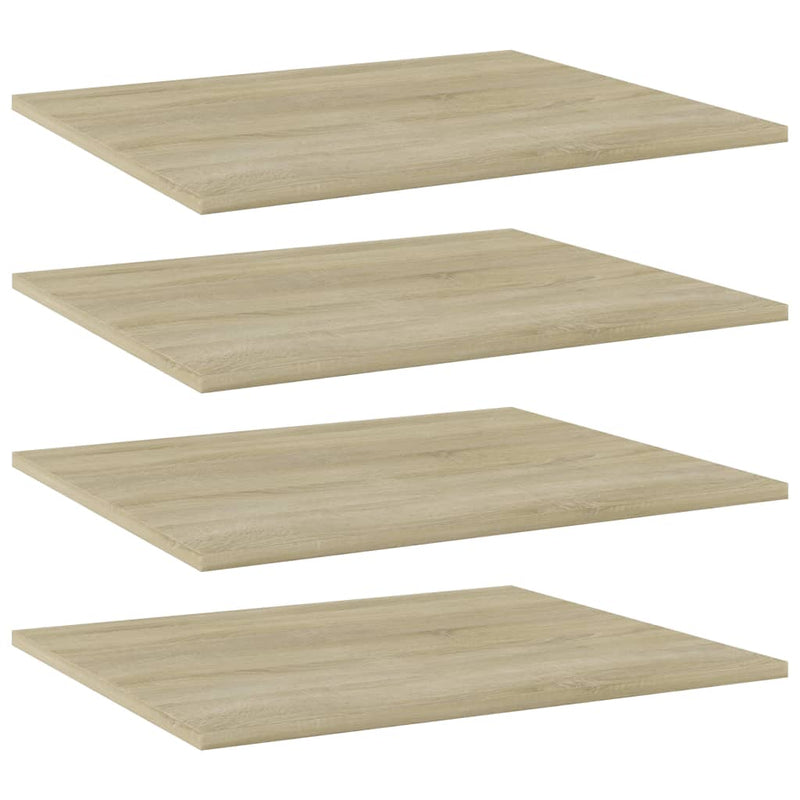 Wandschappen 40X10X1,5 Cm Bewerkt Hout Kleurig Sonoma Eiken
