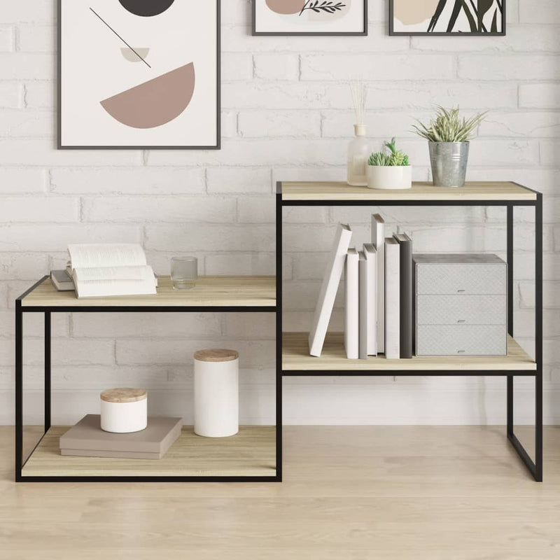Wandschappen 40X10X1,5 Cm Bewerkt Hout Kleurig Sonoma Eiken