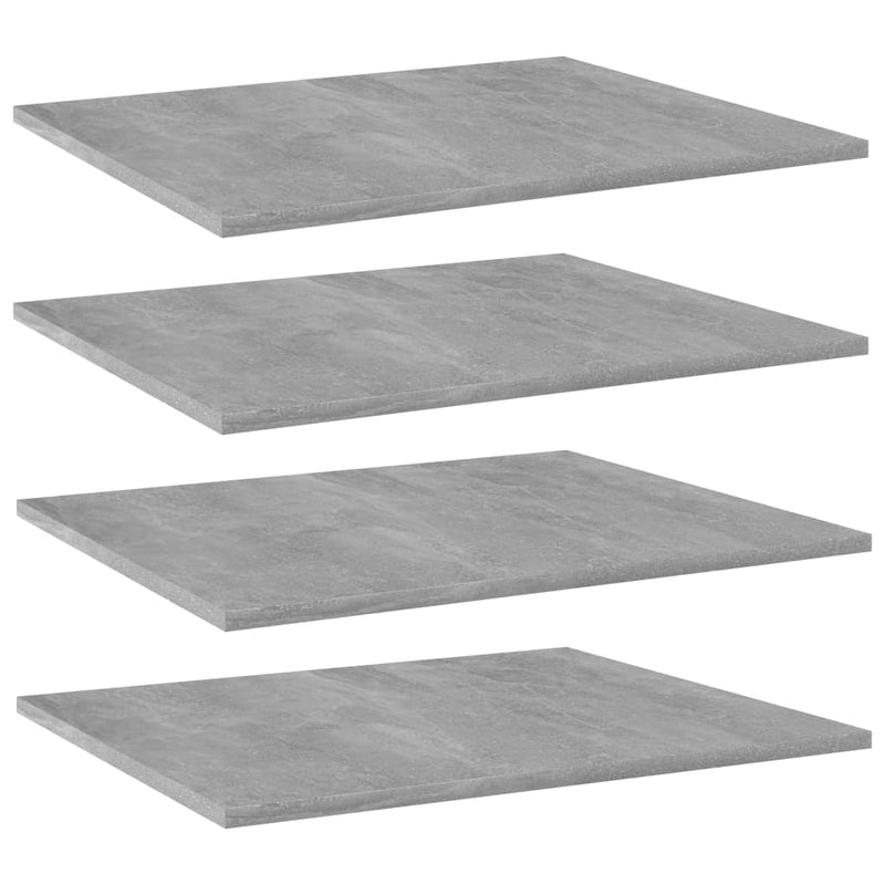 Wandschappen 40X10X1,5 Cm Bewerkt Hout Betongrijs