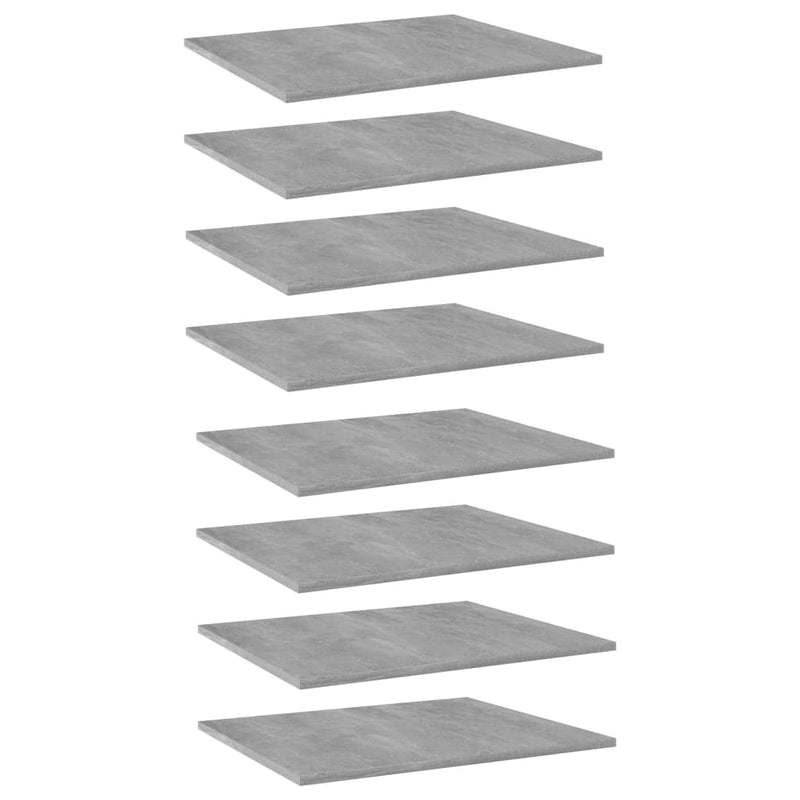 Wandschappen 40X10X1,5 Cm Bewerkt Hout Betongrijs