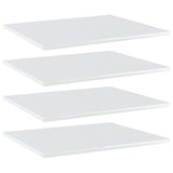 Wandschappen 40X20X1,5 Cm Bewerkt Hout Hoogglans Wit