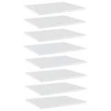 Wandschappen 40X20X1,5 Cm Bewerkt Hout Hoogglans Wit