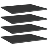 Wandschappen 40X50X1,5 Cm Bewerkt Hout Hoogglans Zwart