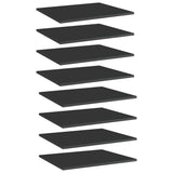 Wandschappen 40X50X1,5 Cm Bewerkt Hout Hoogglans Zwart