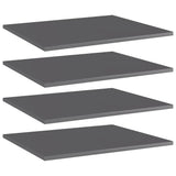 Wandschappen 40X30X1,5 Cm Bewerkt Hout Hoogglans Grijs