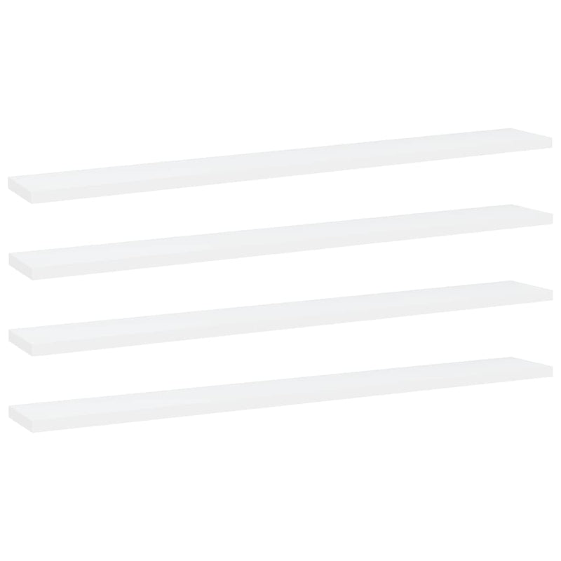 Wandschappen 40X10X1,5 Cm Bewerkt Hout Wit