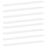 Wandschappen 40X10X1,5 Cm Bewerkt Hout Wit