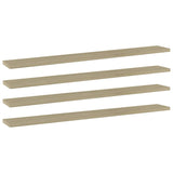 Wandschappen 40X10X1,5 Cm Bewerkt Hout Kleurig Sonoma Eiken