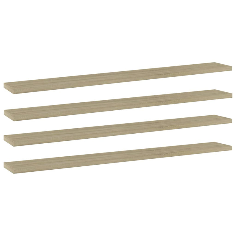Wandschappen 40X10X1,5 Cm Bewerkt Hout Kleurig Sonoma Eiken