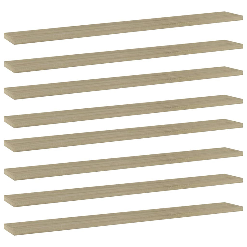 Wandschappen 40X10X1,5 Cm Bewerkt Hout Kleurig Sonoma Eiken