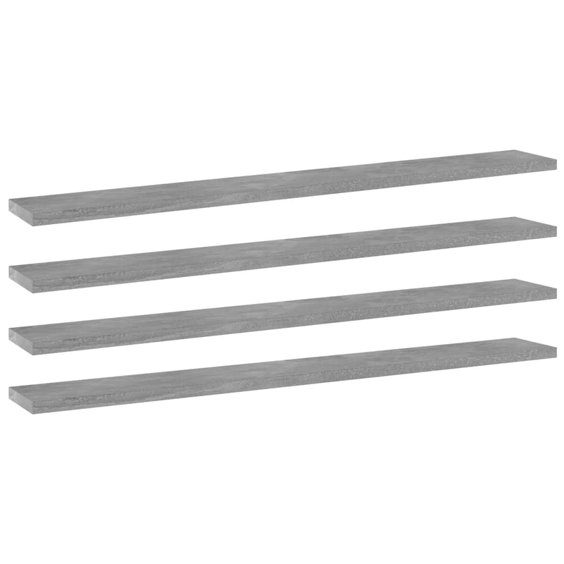 Wandschappen 40X10X1,5 Cm Bewerkt Hout Betongrijs