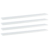 Wandschappen 40X20X1,5 Cm Bewerkt Hout Hoogglans Wit