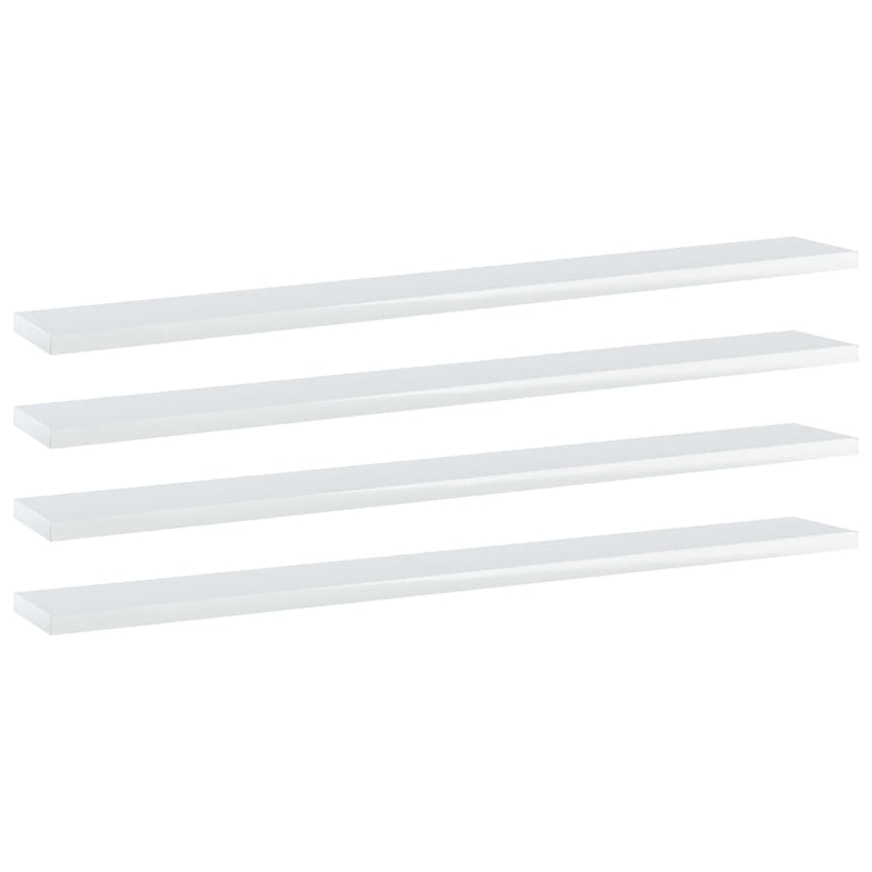 Wandschappen 40X20X1,5 Cm Bewerkt Hout Hoogglans Wit