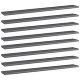 Wandschappen 40X30X1,5 Cm Bewerkt Hout Hoogglans Grijs