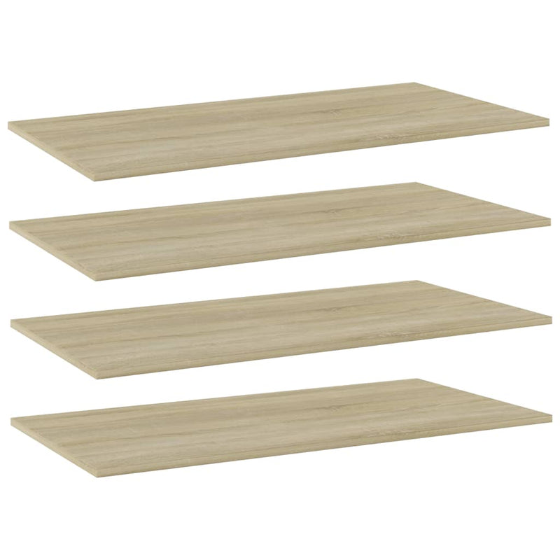 Wandschappen 40X10X1,5 Cm Bewerkt Hout Kleurig Sonoma Eiken