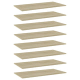 Wandschappen 40X10X1,5 Cm Bewerkt Hout Kleurig Sonoma Eiken