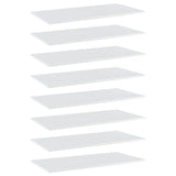Wandschappen 40X20X1,5 Cm Bewerkt Hout Hoogglans Wit