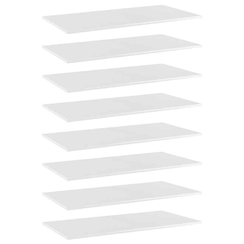 Wandschappen 40X20X1,5 Cm Bewerkt Hout Hoogglans Wit
