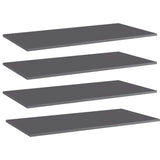 Wandschappen 40X30X1,5 Cm Bewerkt Hout Hoogglans Grijs
