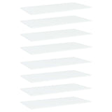 Wandschappen 40X10X1,5 Cm Bewerkt Hout Wit