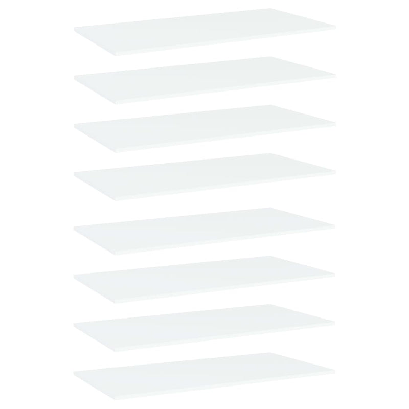 Wandschappen 40X10X1,5 Cm Bewerkt Hout Wit