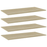 Wandschappen 40X10X1,5 Cm Bewerkt Hout Kleurig Sonoma Eiken