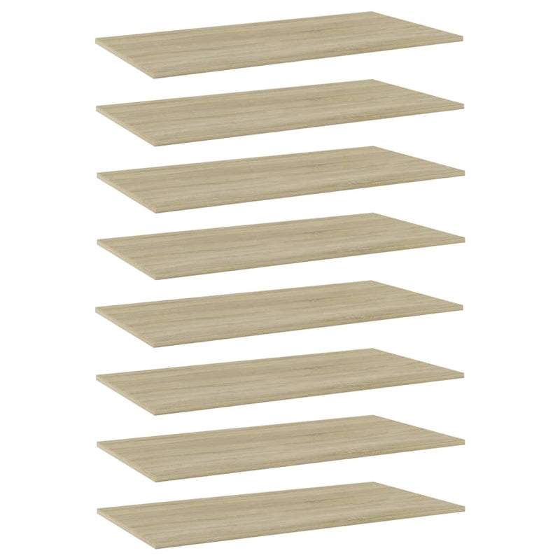 Wandschappen 40X10X1,5 Cm Bewerkt Hout Kleurig Sonoma Eiken