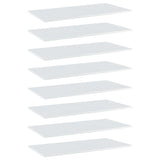 Wandschappen 40X20X1,5 Cm Bewerkt Hout Hoogglans Wit